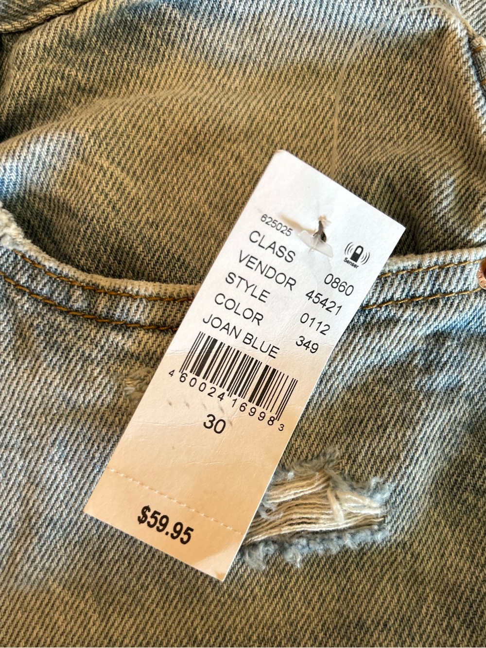 PacSun Light Wash High Rise Distressed Dad Jeans - Button Fly - NWT - Waist: 30 - Picture 3 of 12
